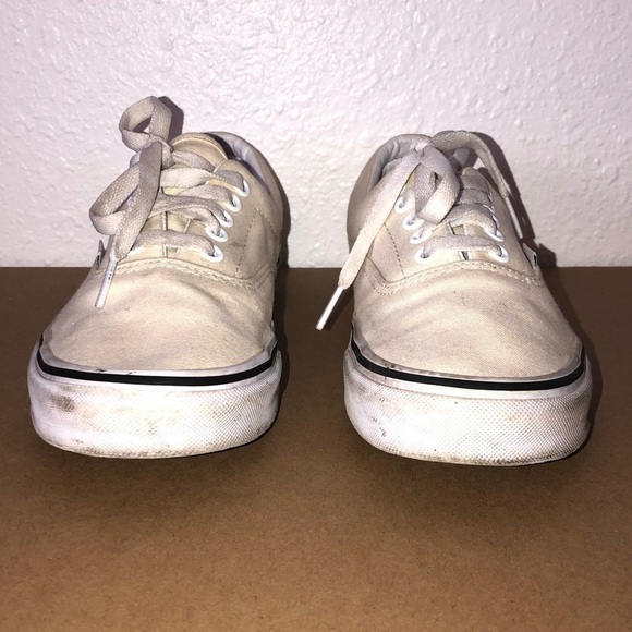 VANS Low Top Sneaker Women's Size 8/ Men's 6.5 Beige Yellow Unisex Shoes - Picture 3 of 11